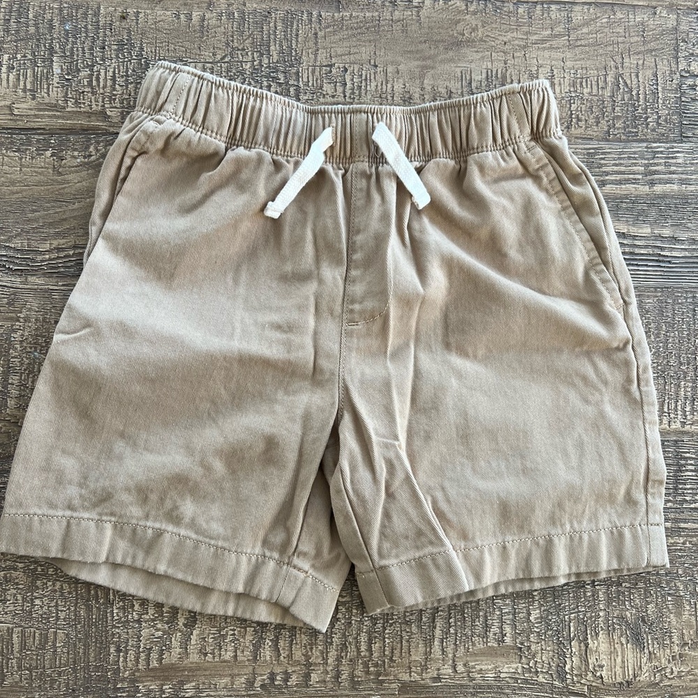 Crewcuts Boys Casual Tan Shorts with Drawstring